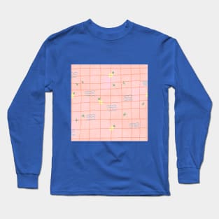 Palm Trees Grid Long Sleeve T-Shirt